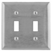 Hubbell SSJ2 2-Gang Toggle Plate
