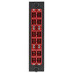 Hubbell FSPNSCDS6R 12-Fiber SC Adapter - Red