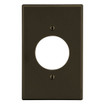 Hubbell Wallplate 1-Gang 1.60in. in. Opening Brown - P720