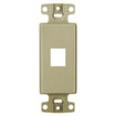 Hubbell Decorator Outlet Frame Unloaded 1 Port Ivory - NS611I