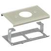 Hubbell Metal Raceway HBL3000 Series Receptacle Cover 1.38in. -1.40in. Single Ivory - HBL3027AEIV
