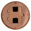 Hubbell RF515CU 1-Gang Copper Floor Box Kit