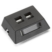 Black Box 2-Port Black Modular Furniture Wallplate - WPT459-MF