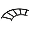 Hubbell NextFrame Ladder Rack Flat Turn 6in. Black - HLF0690B