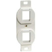 Outlet Frame Duplex 106 2 Port Office White
