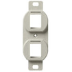 Hubbell Outlet Frame Duplex 106 2 Port Office White - BR106C