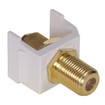 Hubbell F Coax Snap-Fit 3GHz Gold White - SFF3GW