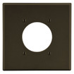 Hubbell Wallplate 2-Gang 2.15in. in. Opening Brown - P703