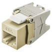 Hubbell Nextspeed Ascent Category 6A Jack with Cobra-Lock Termination Electric Ivory Face - HJU6AEI