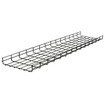 Hubbell HBT0412SBK Wire Basket Tray - 4in H x 12in W