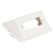 Hubbell AV Unloaded Module SC Angled 1 Duplex 1.5 Unit White - IM1SCA15W