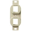 Hubbell Outlet Frame Duplex 106 2 Port Electric Ivory - BR106E