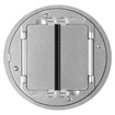 Hubbell SystemOne Universal Tile Flange & Cover Assembly 5.62in. Diameter Aluminum Finish - S1TFCAL