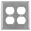 Hubbell SS82L 2-Gang Duplex Plate