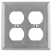 Hubbell SS82L 2-Gang Duplex Plate