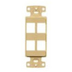 NetSelect Decorator Frame 1 Gang 4 Port White