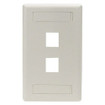 Black Box Keystone Wallplate - Single-gang 2-PORT - WPT462