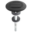Hubbell SystemOne Fire-Rated Poke-Through One-Piece Dual Decorator Black - S1PTBL