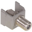 AV Connector F-Type Coupler Bulkhead F/F Gray