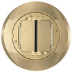 Hubbell SystemOne Universal Carpet Flange & Cover Assembly 8in. Diameter Brass Finish - S1CFCBRS