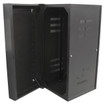 Hubbell QuadCab Wall Mount Cabinet 36in. H x 20in. D Solid Door Black **Drop Ship Only** - HSQ36S