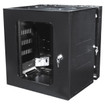Hubbell QuadCab Wall Mount Cabinet 36in. H x 20in. D Solid Door Black **Drop Ship Only** - HSQ36S