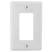 Hubbell Wallplate Nylon Jumbo 1-Gang Decorator White - NPJJ2