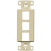 NetSelect Decorator Frame 1 Gang 3 Port Ivory