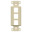 Hubbell NetSelect Decorator Frame 1 Gang 3 Port Ivory - NS613I