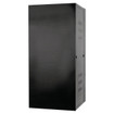 Hubbell QuadCab Wall Mount Cabinet 48in. H x 20in. D Solid Door Black **Drop Ship Only** - HSQ48S