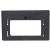 Hubbell Furniture Plate Reducing Adapter Herman Miller 2.982in. X 1.882in. Black - HMRBBK
