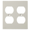 Hubbell Faceplate KP Series 2-Gang Duplex Office White - KP8