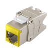Hubbell HJS6Y Category 6 Shielded Jack - Yellow