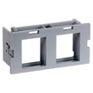 Hubbell Plate Module WM 2A 2PORT 10PK GY - HWM2KGY10