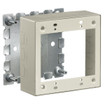 Hubbell HBL57482IVA 2 Gang Ivory Receptacle Box