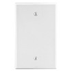 Hubbell Wallplate M-Size 1-Gang Box Mount Blank White - PJ13