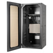 Hubbell QuadCab Wall Mount Cabinet 48in. H x 36in. D Window Door Black **Drop Ship Only** - HSQ4836