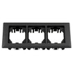 Hubbell Round Floor Box Carpet Flange 3 Gang Black - PFBRFBL3