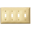 Hubbell SB4 4-Gang Toggle Plate