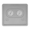 Hubbell 610GCFFCVRALU Rectangular Floor Box Cover