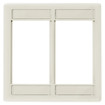 Hubbell iStation Modular Plate Frame Double Gang Office White - IMF2OW