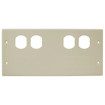 Hubbell HBL47472BBFFIV 4-Gang Plate - Modular Furniture Plate