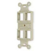 Outlet Frame  Duplex 106  4 Port  Electric Ivory