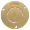 Hubbell S2925 Round Floor Box Cover - Brass