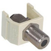 NetSelect F-Connector  Nickel  F/F Coupler  White
