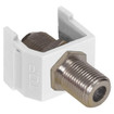 Hubbell NetSelect F-Connector Nickel F/F Coupler White - NSF70W