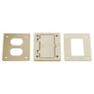 Hubbell PFBR826IA Cast Aluminum Cover - Ivory