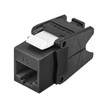 Hubbell HJU6BK Category 6 Jack - Black