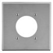 Hubbell Wallplate 2-Gang 2.15in. in. Opening Gray - P703GY