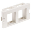Hubbell AV Unloaded Module Keystone 2 Port Flat 1 Unit White - IM2K1W